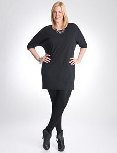 Knit wedge dress by Lane Bryant