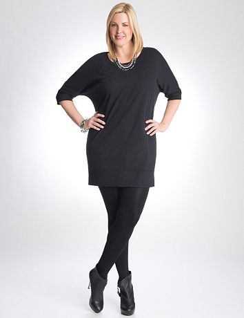 Knit wedge dress by Lane Bryant