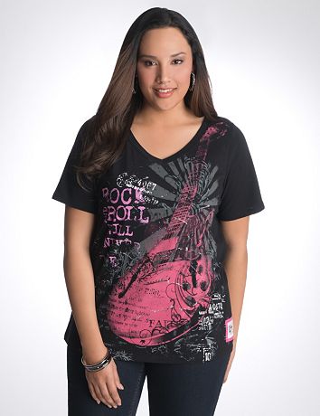 Full Figure Rock Concert Tee by Lane Bryant