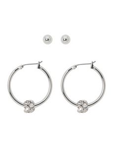 Stud & hoop earring duo by Lane Bryant