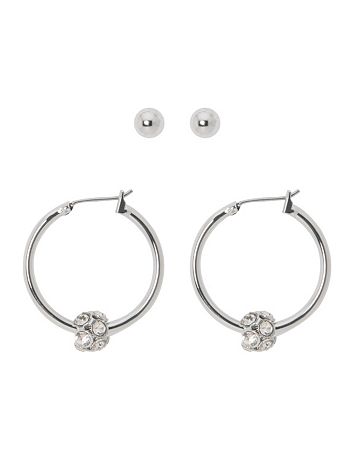 Stud & hoop earring duo by Lane Bryant