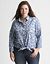 Floral tie front shirt by Seven7