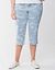 Tie dye denim capri