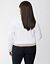 Ruffled White Denim Jacket