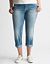 Rolled cuff denim crop by Seven7