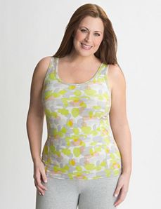 Full Figure Camo Racer Back Tank by Lane Bryant