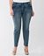 Embellished skinny ankle jean