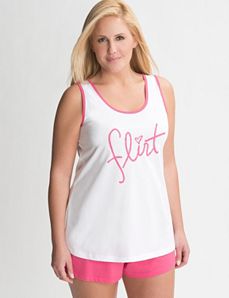 Flirt tank sleep set by Cacique