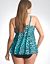 Animal print swim tank with built in no wire bra
