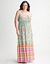 Mixed Print Strapless Maxi Dress by Lane Bryant