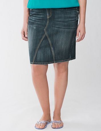 Denim Pencil Skirt