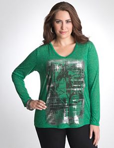 Full Figure Graphic Hoodie by Lane Bryant