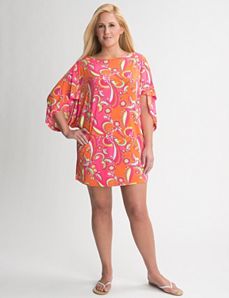 Plus Size Paisley Swim Cover Up by Cacique