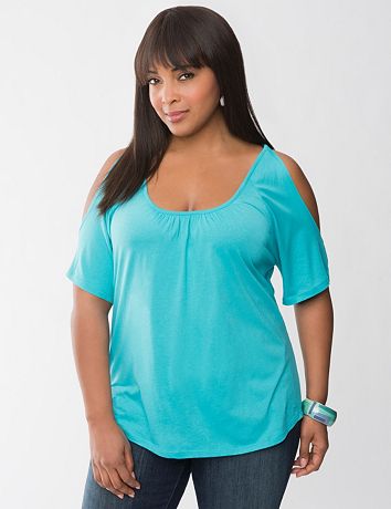Cold shoulder tee by Seven7