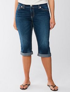 Thick stitch denim capri by Seven7