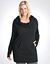 Plus size cowl neck tunic
