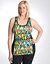 Full figure geo print active tank