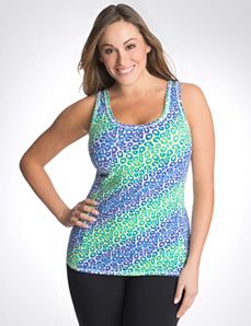 Rainbow animal racer back tank