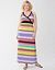 Multi stripe maxi dress