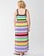 Multi stripe maxi dress