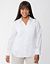 Lace shoulder linen shirt by Lane Bryant