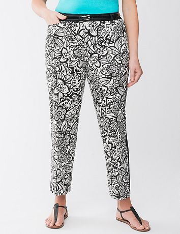 Plus Size Tuxedo Ankle Pant by Lane Bryant