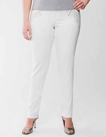 Lane Collection embellished skinny jean