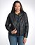 Full Figure Ribbed Faux Leather Moto Jacket by Lane Bryant