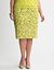 Daisy sateen pencil skirt