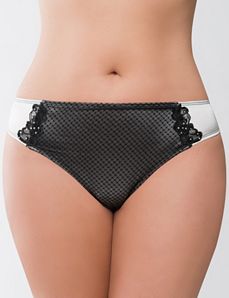 Embellished bridal thong panty
