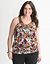 Sequin mixed print halter top