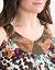 Sequin mixed print halter top