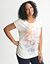 Floral shirred side tee