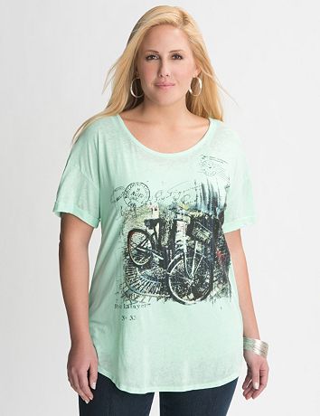 Plus Size Bike Graphic Tee by Lane Bryant