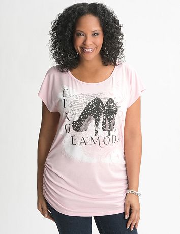 Glam Shoe Graphic Tee by Lane Bryant
