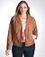 Plus Size Faux Leather Moto Jacket