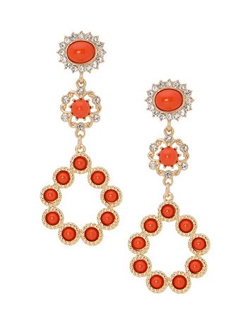 Lane Collection tiered drop earrings