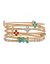 Lane Collection 5 row bangle set