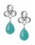 Lane Collection button drop earrings
