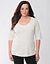 Lane Collection plus size V neck tee