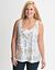 Lace back butterfly tank