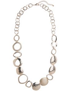 Lane Collection hammered chain necklace