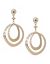Lane Collection hammered hoop earrings