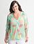 Floral bubble hem Top by Lane Bryant