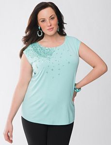 Lane Collection embellished tee
