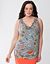 Lane Collection embellished cowl tank