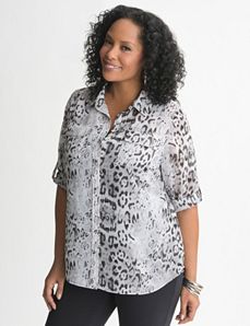 Animal print utility Top by Lane Bryant