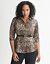 Animal print 3/4 sleeve shirt by Lane Bryant