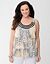 Animal print tiered tank by Lane Bryant