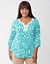Embellished animal print kurta